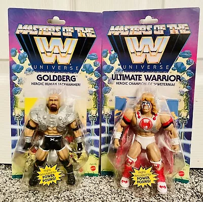 Ultimate Warrior & Goldberg Masters Of The WWE Universe Action Figure Set Mattel • $29.99