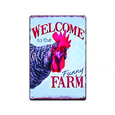 Hen House Cottage Funny Farm Eggs Chicken Coop  Rustic Decor Tin Sign TS593 • $12.99