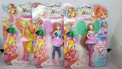 NIP Winx Club Cosmix Series 8 Figures - 3 Dolls Stella Bloom & Flora • $40