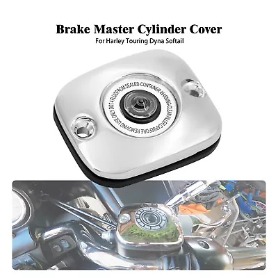 Chrome Front Brake Master Cylinder Cover Fit For Harley Touring 05-07 Dyna 06-17 • $21.84