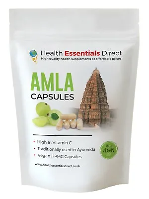 Amla Capsules - High Strength 2100mg (Indian GooseBerry Natural Vitamin C)  • £8.99