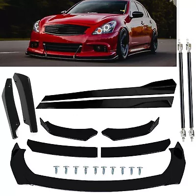 Front Bumper Lip Spoiler Splitter Side Skirt Rear For Infiniti G37 Coupe Sedan • $69.99