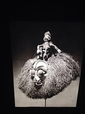Yaka Zaire Circumcision Ceremony Mask: African Tribal Art Vintage 35mm Slide • $14.95
