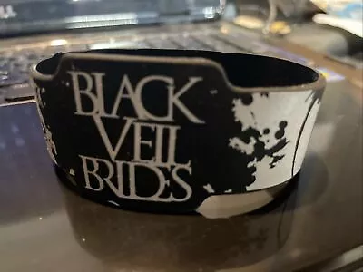 Black Veil Brides Band Music Album Double Andy Face Silicone Wristband Bracelet • $10