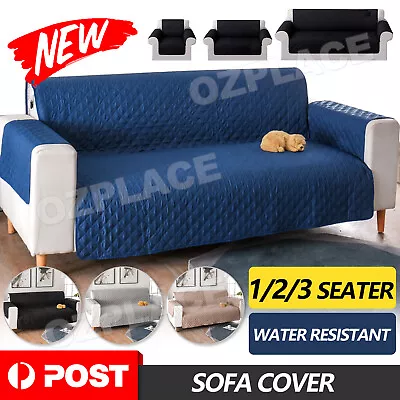 $16.85 • Buy Sofa Cover Quilted Couch Covers Lounge Protector Slipcovers 1/2/3 Seater Pet Dog