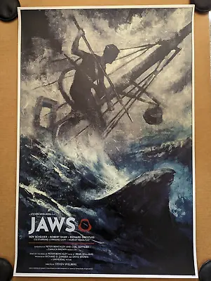 Jaws Movie Poster Karl Fitzgerald Variant Ed 200 Official Spielberg Mondo • $85.63