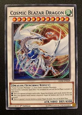 LED6-EN029 Cosmic Blazar Dragon - Common - Yugioh! TCG • £0.99