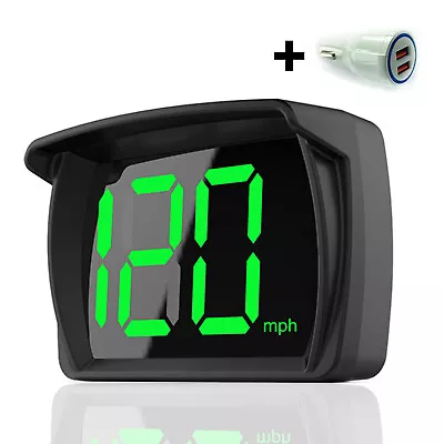 Universal Car HUD GPS MPH Speedometer Universal Heads-up Display W/Charger V8C6 • $12.69