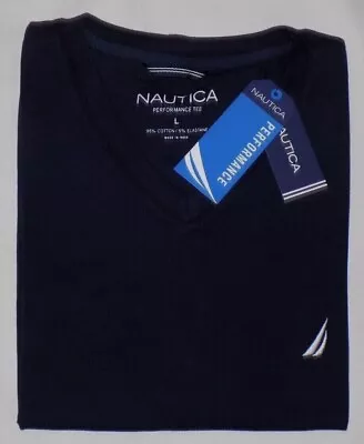 $22.49 • Buy Nautica Men's Active Stretch V-Neck Performance T-Shirts Size M L XL 2XL 3XL New