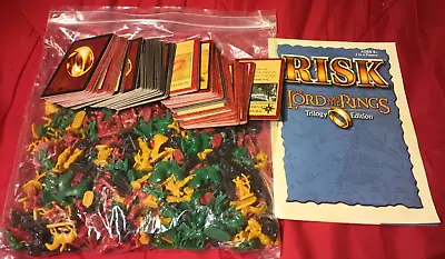 RISK Lord Of The Rings Trilogy Edition Board Game 2003 Hasbro USED Parts Only • $14.99