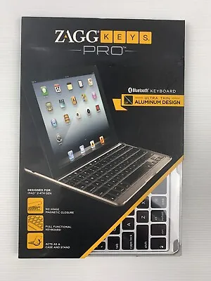 $49.97 • Buy ZAGG KEYS PRO Keyboard Bluetooth Silver For IPad 2 3rd 4th Gen - New In Box