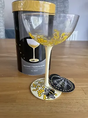 Lolita Cocktail Collection “Bees’s Knees” Glass With Box • £15.99