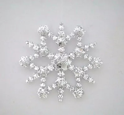 2PCS 5.125  Mercury Snowflake Christmas Hanging Ornament Decor • $15.99