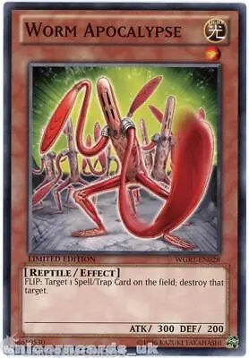 WGRT-EN028 Worm Apocalypse Limited Edition Mint YuGiOh Card • £0.99