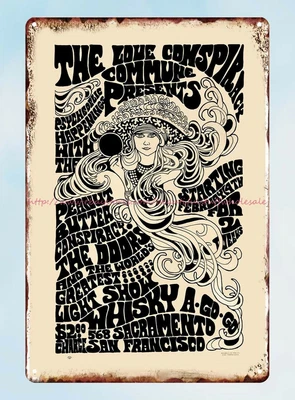 $18.89 • Buy Psychedelic The Doors Peanut Butter Conspiracy San Francisco Concert Poster 1967