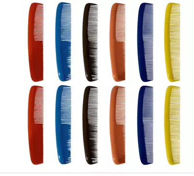 6.5 Inch Colorful Hair Combs For Men And Women - Bpa Free (12 Pack) • $9.99