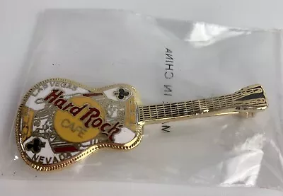 Hard Rock Cafe - Las Vegas - Souvenir Guitar Pin - King Of Clubs - Original Bag! • $14.99