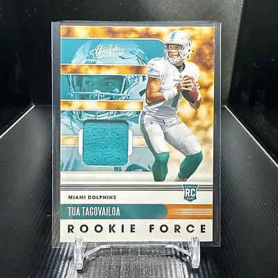 2020 Panini Absolute Tua Tagovailoa Rookie Patch Card #2 • $5