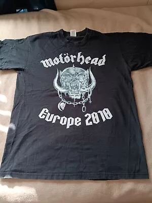 Vintage  Motörhead  Tour Rock Band Black Men’s T-Shirt Size L • $40