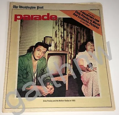 Elvis Presley Words & Exclusive Pictures Rare 1978 Parade Magazine Lloyd Shearer • $30