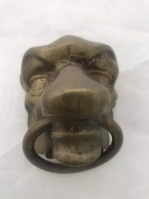 $229 • Buy Brass Face Door Knocker Gargoyle
