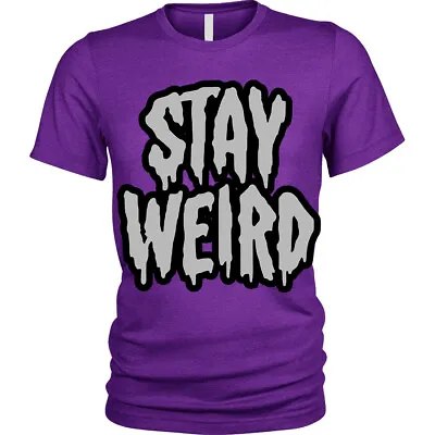 £10.95 • Buy Stay Weird T-Shirt Funny Goth Emo Different Unisex Mens
