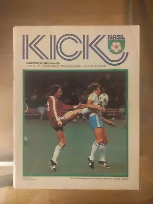 Pele & Beckenbaur - NY Cosmos Vs Minnesota Kicks NASL Soccer Program - 6/12/1977 • $150