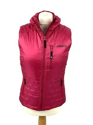 Musto Evolution Primaloft Gilet Fuchsia Pink UK8 Light Insulated Bodywarmer • £7.99