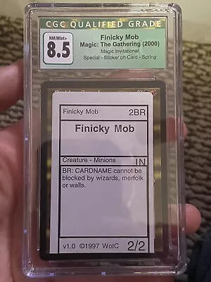 Finicky Mob MTG Invitational Playtest Card Misprint/Rarity • $124.99