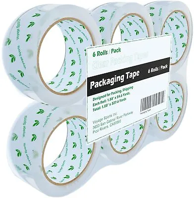 Voyage Sports Long Lasting Storage Packaging Tape 6 Rolls 1.88  X 54.6 Yd E... • $12.93