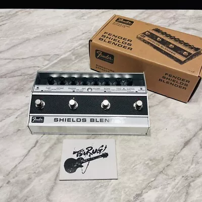 Fender Shields Blender Fuzz Brushed Aluminum Guitar Effects Pedal Brand New • $540.65