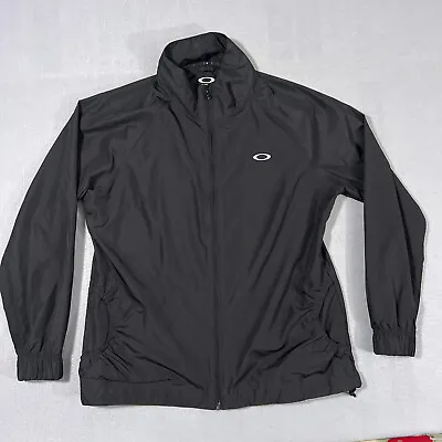 Oakley Full Zip Up Windbreaker Golf Jacket Women's XL Mock Neck Running • $21.21