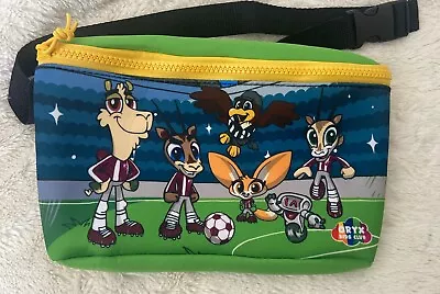 Qatar Airways Oryx Kids Club Rare World Cup Football Soccer Bag Pouch Zips • $35