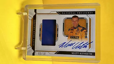 2022 Panini National Treasures Race Gear Graphs Signature Matt Kenseth /10 • $25