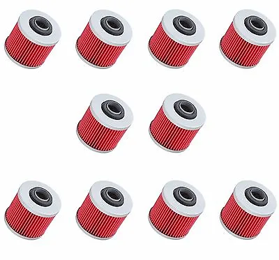 10-Pack Individually Boxed Oil Filters For Yamaha Raptor 700 700R Grizzly 600 • $35.90