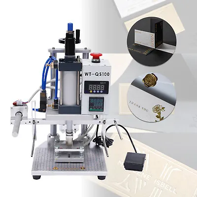 Hot Foil Stamping Machine Leather Embossing Machine Double Column Air Operated  • $379.06