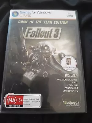 Fallout 3 Game Of The Year Edition PC Games For Windows Live • $14.50