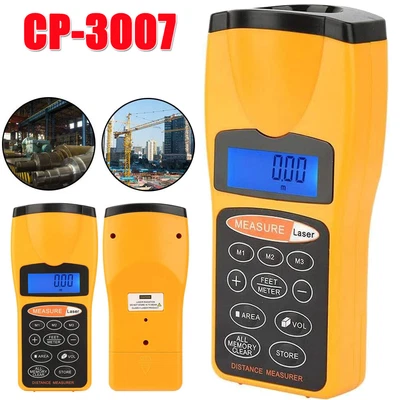 CP-3007 Range Finder Ultrasonic Distance Meter 50cm-18m Roulette Measurer Tool • £14.91