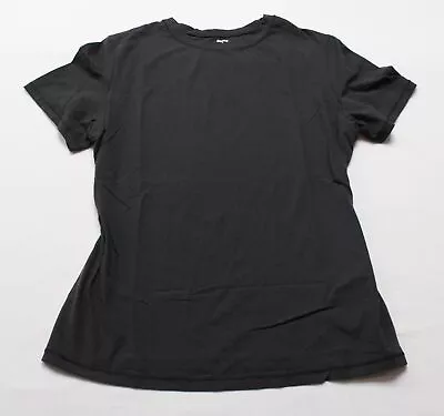 Skims Women's Crew Neck Essential Fits Everybody T-Shirt LL7 Onyx Medium NWT • $47.99