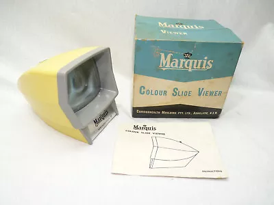 Vintage BAKELITE Marquis COLOUR SLIDE VIEWER 1960s Commonwealth Moulding Working • $49.95