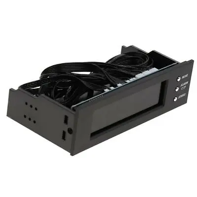 5.25 Inch Fan Speed Controller Front Panel Date Time Temperature For PC CPU • £18.83