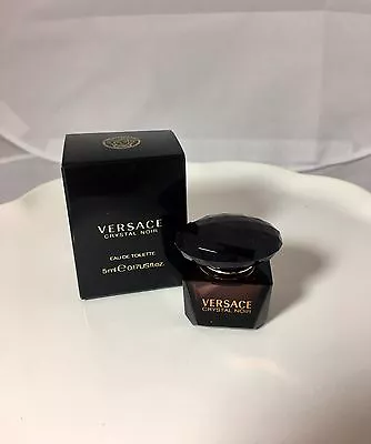 Versace Crystal Noir Mini Splash .17oz / 5ml EDT Eau De Toilette New In Box • $16