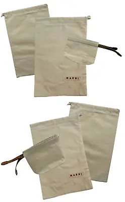 Lot Of 4 AUTHENTIC Designer MARNI Handbag Jewelry Sleeper Shoe Storage Dust Bags • $24.99