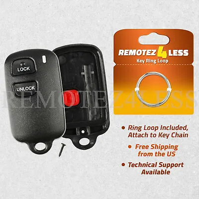 Remote Key Fob Shell Case Replacement For Toyota Tundra Tacoma 2btn (ELVATDD) • $6.95