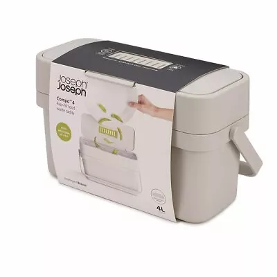 $69.08 • Buy Joseph Joseph Compost Bin Easy-fill Food Waste Caddy Compo 4
