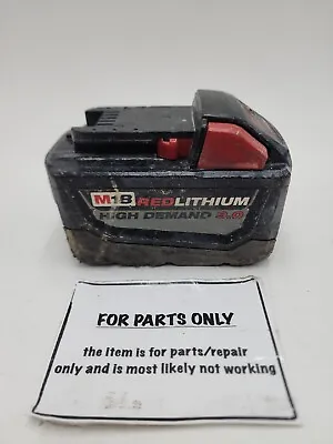 MILWAUKEE 48-11-1890 M18 Red Lithium High Demand 9.0 Ah Battery (FOR PARTS ONLY) • $59.99