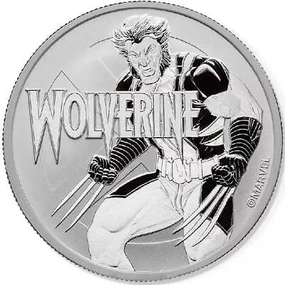 WOLVERINE MARVEL SERIES 2021 1 Oz Pure Silver Coin In Capsule - Tuvalu - Perth M • $38.88