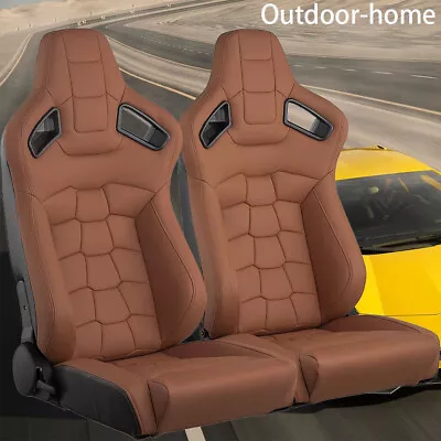 2X Reclinable Bucket Seats Front-Back Universal Adjustment Seat For Jeep Ford • $369.99