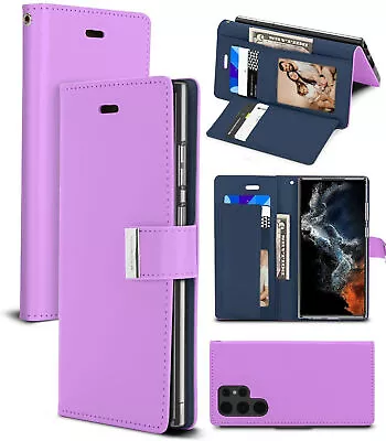 For Samsung Galaxy S10 S9 S8 Note 8 9 10 Plus 20 Ultra Wallet Case Leather Cover • $11.99