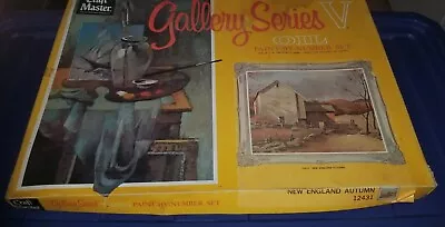 Craft Master Gallery Series Paint By Number Set 1960s Orig Bx Paint Paperwork  • $15